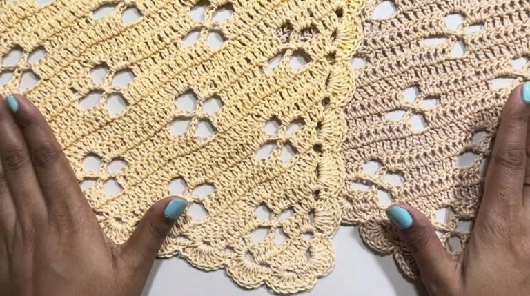 Crochet Flower Bandana Pattern 7