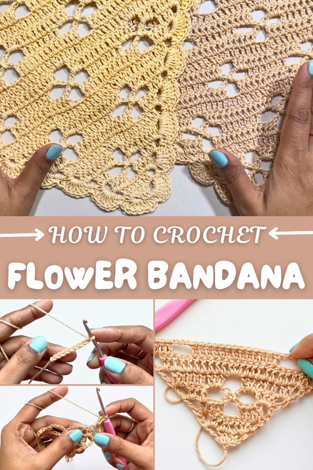 Crochet Flower Bandana Pattern