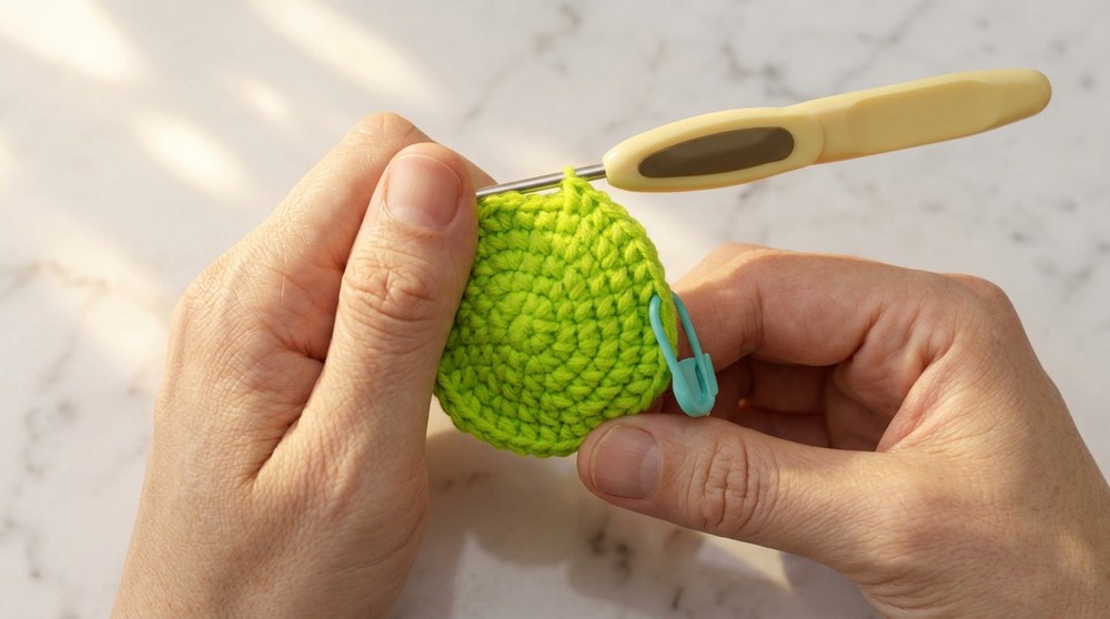 Crochet Frog With A Swimming Ring Pattern 2