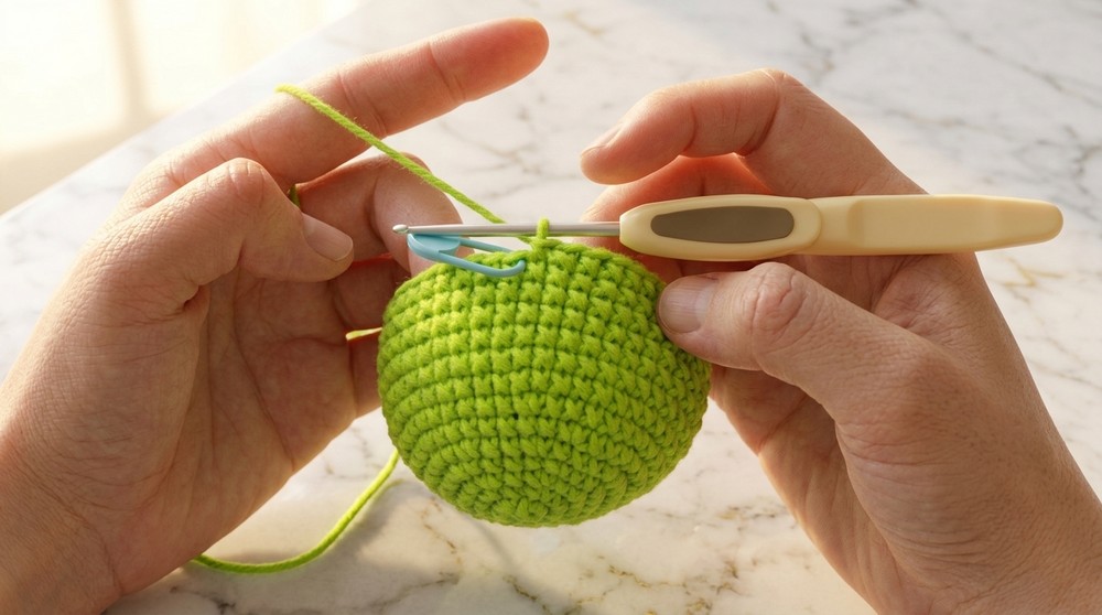 Crochet Frog With A Swimming Ring Pattern 3