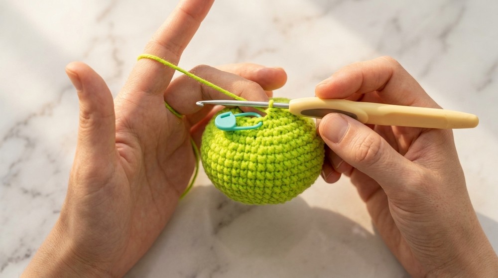 Crochet Frog With A Swimming Ring Pattern 4