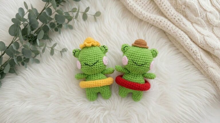 Crochet Frog With A Swimming Ring Pattern 7