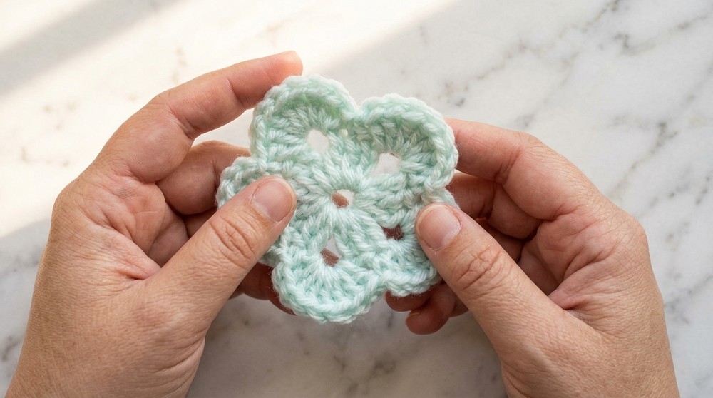 Crochet Granny Square Flower Pattern 4