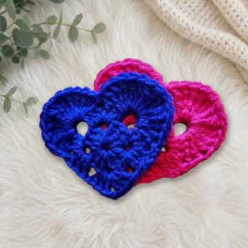 Crochet Granny Square Heart Pattern 6