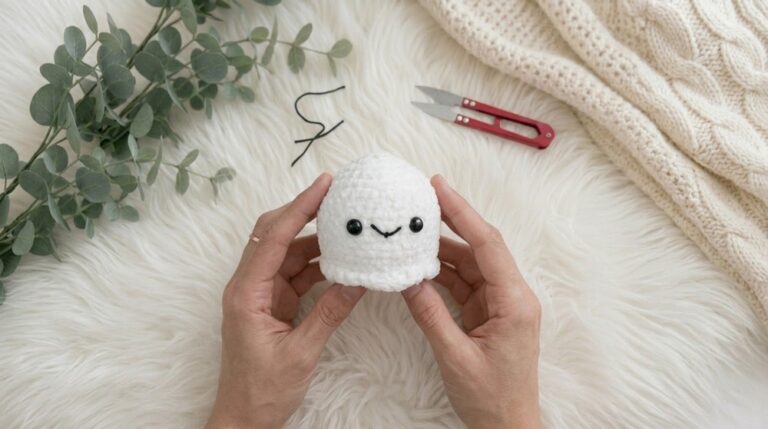 Crochet Halloween Ghost Pattern 6