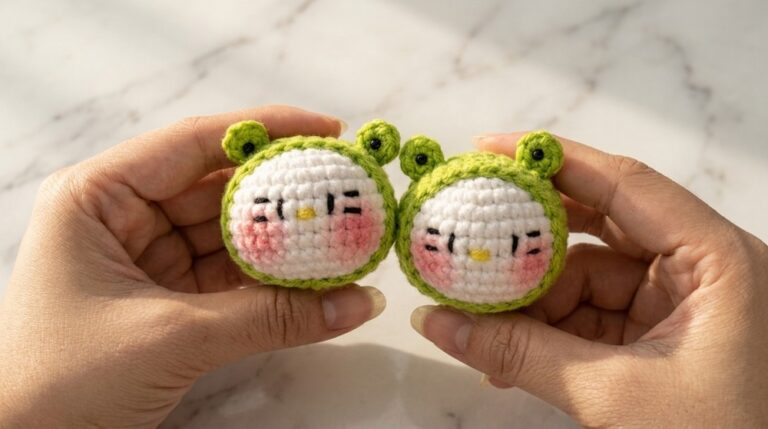 Crochet Hello Kitty Frog Pattern 6