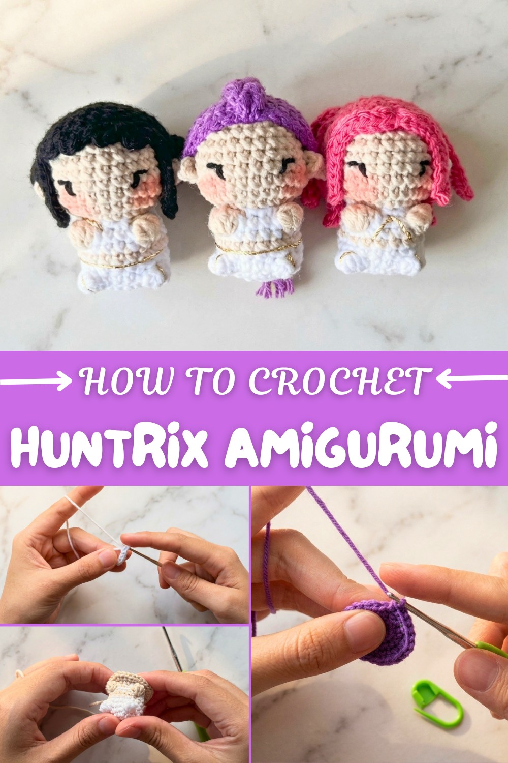 Crochet Huntrix Amigurumi Pattern