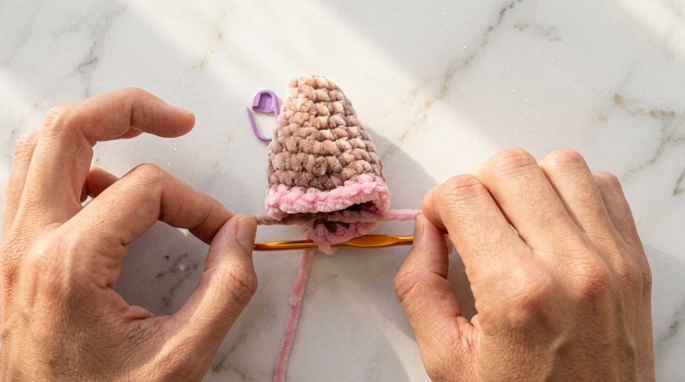 Crochet Ice Cream Cone Plush Pattern 3