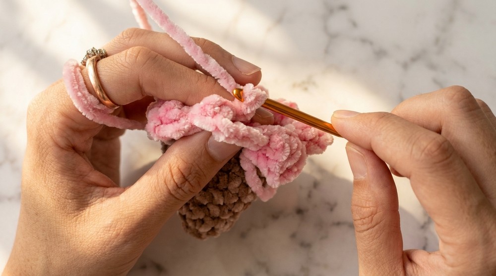 Crochet Ice Cream Cone Plush Pattern 4