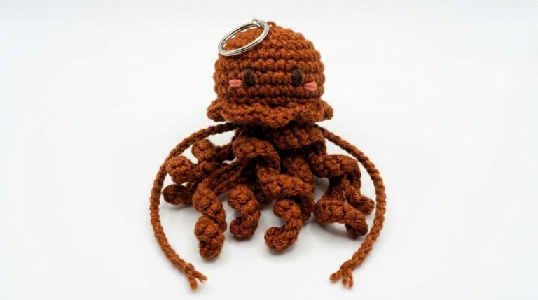 Crochet Jellyfish Keychain Pattern 5