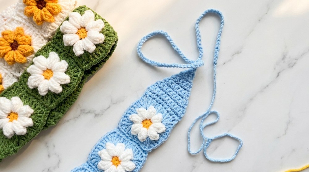 Crochet Korean headband Pattern 5