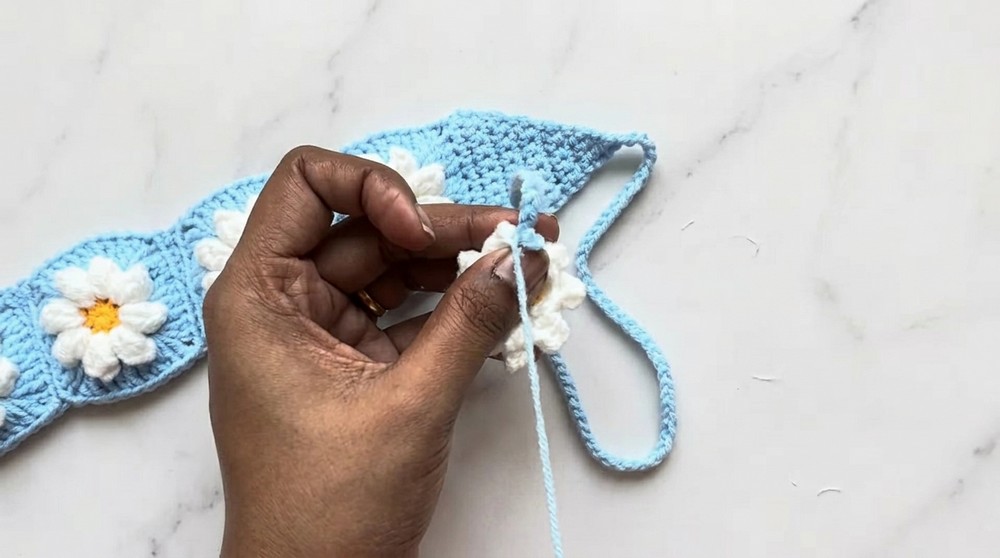 Crochet Korean headband Pattern 6