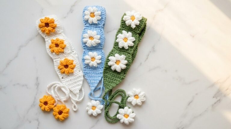 Crochet Korean headband Pattern 7