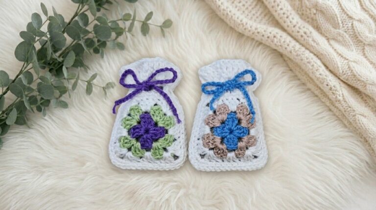 Crochet Lavender Fragrance Pouch Pattern 6