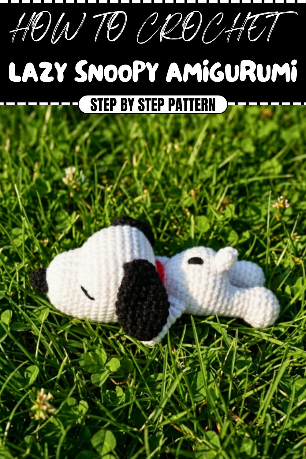 Crochet Lazy Snoopy Amigurumi Pattern (1)