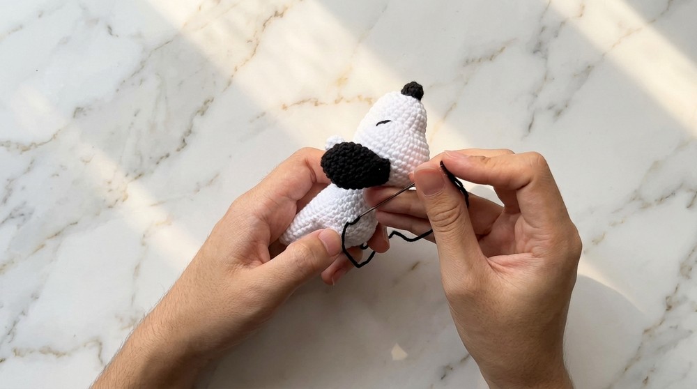 Crochet Lazy Snoopy Amigurumi Pattern 6