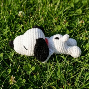 Crochet Lazy Snoopy Amigurumi Pattern 7