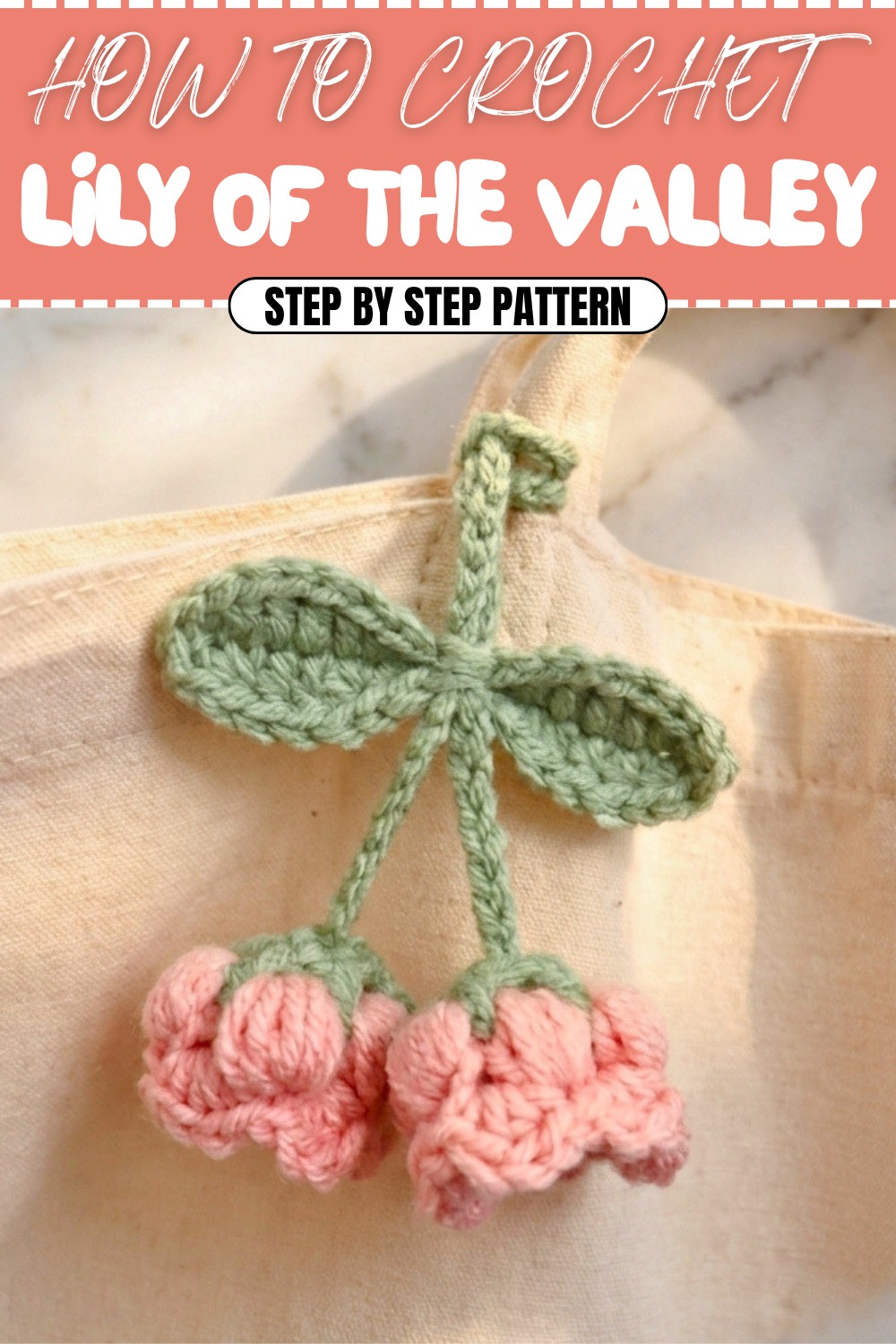 Crochet Lily Of The Valley Bag Charm Pattern (1)