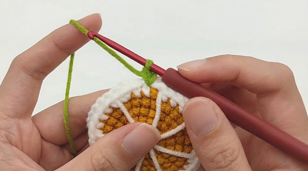 Crochet Lime Keychain Pattern 4