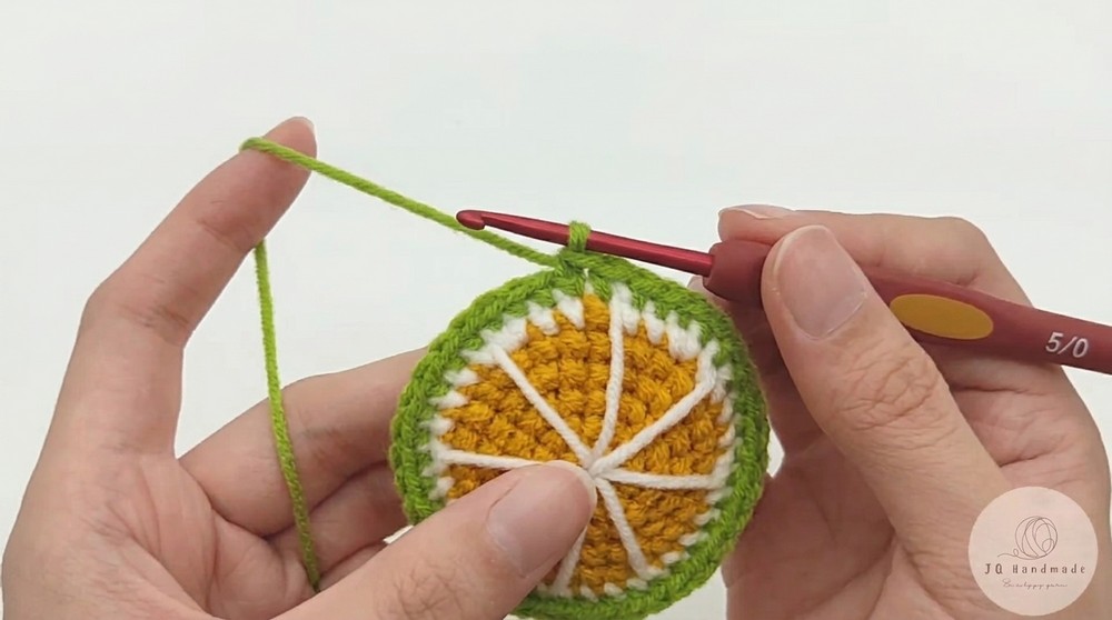 Crochet Lime Keychain Pattern 5