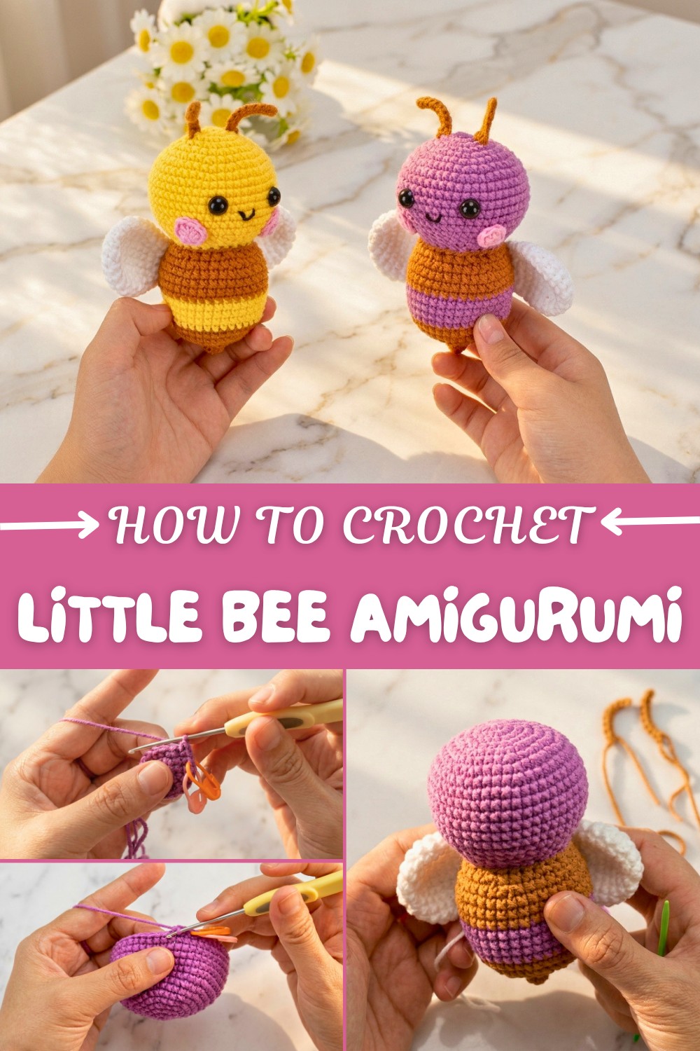 Crochet Little Bee Amigurumi Pattern