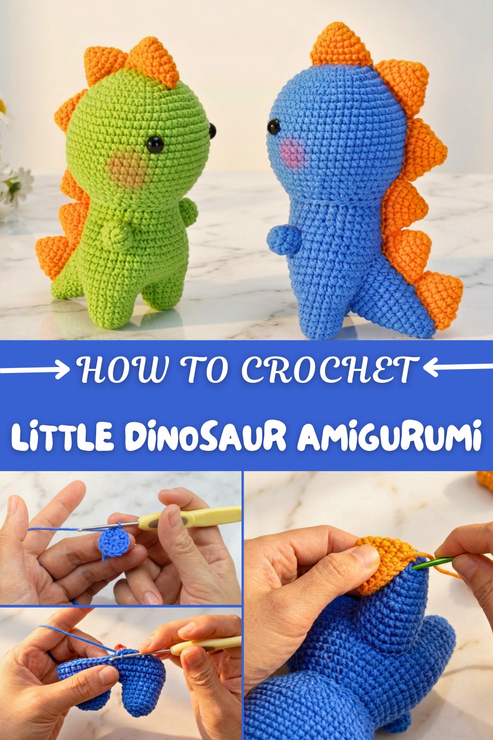 Crochet Little Dinosaur Amigurumi Pattern
