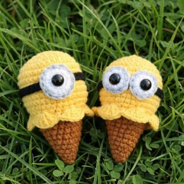 Crochet Little Minions Ice Cream Pattern 7