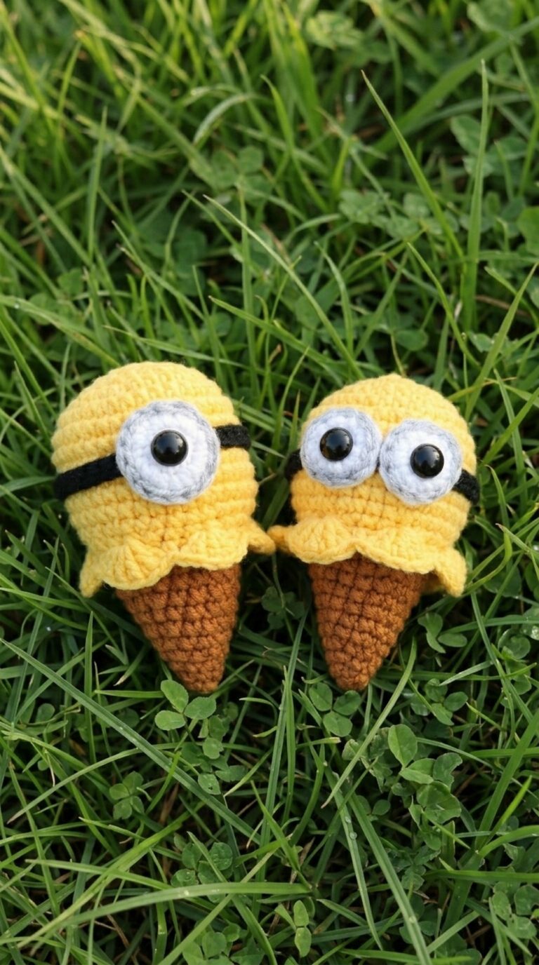 Crochet Little Minions Ice Cream Pattern 7
