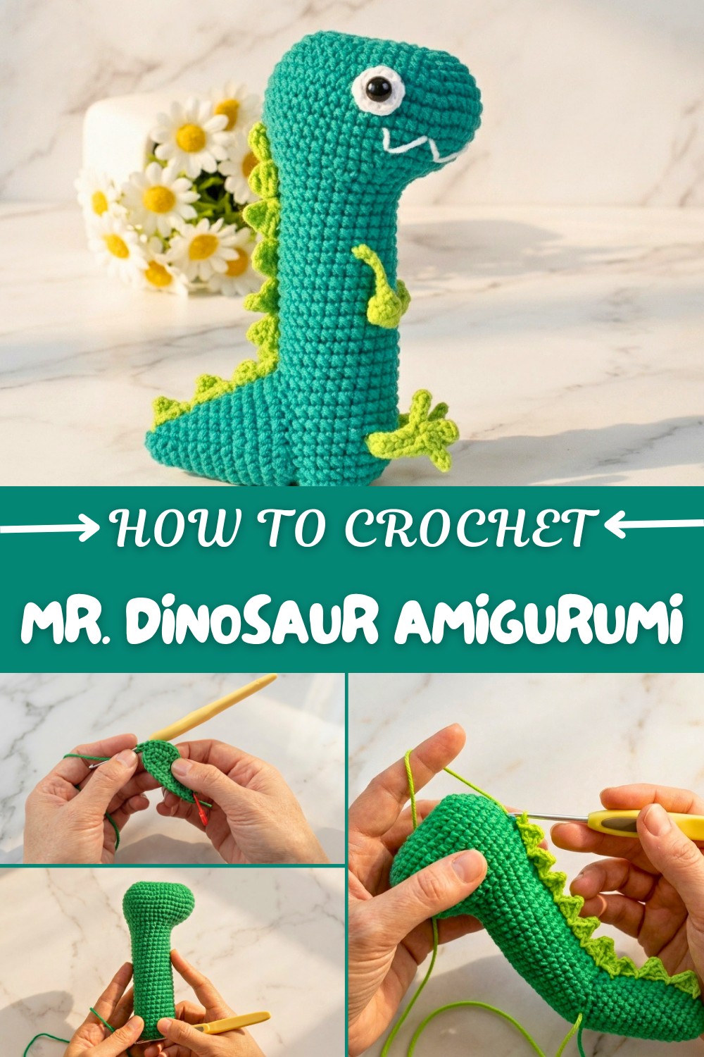 Crochet MR. Dinosaur Amigurumi Pattern