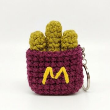 Crochet McDonald’s Fries Keychain Pattern 5