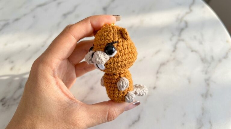 Crochet Mini Beaver Amigurumi Pattern 5