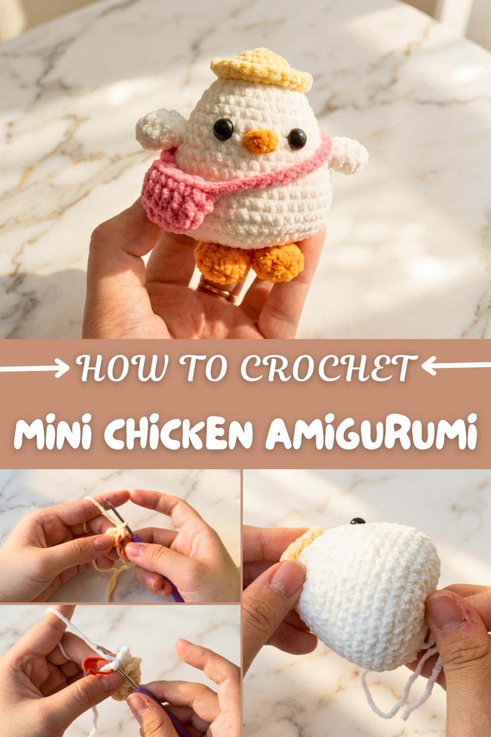 Crochet Mini Chicken Amigurumi Pattern