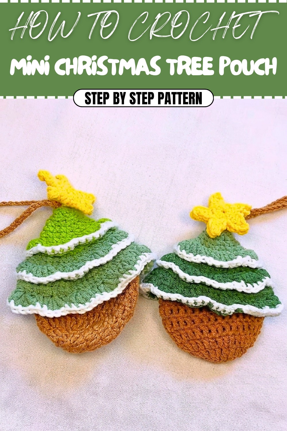 Crochet Mini Christmas Tree Pouch Pattern (1)