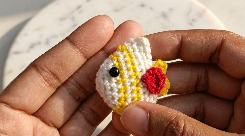Crochet Mini Fish Keychain Pattern 5