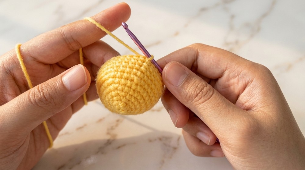 Crochet Mini Lemon Amigurumi Pattern 4
