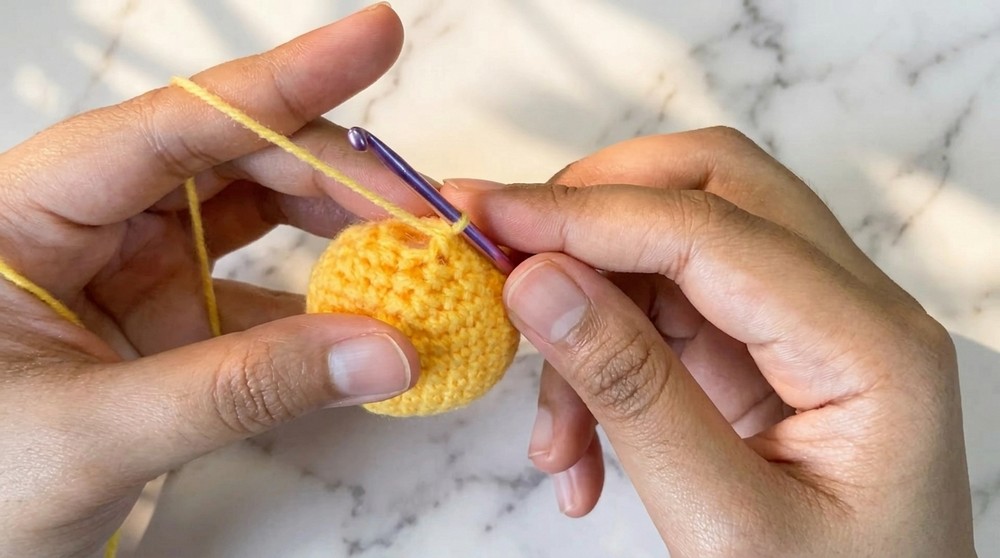 Crochet Mini Lemon Amigurumi Pattern 5