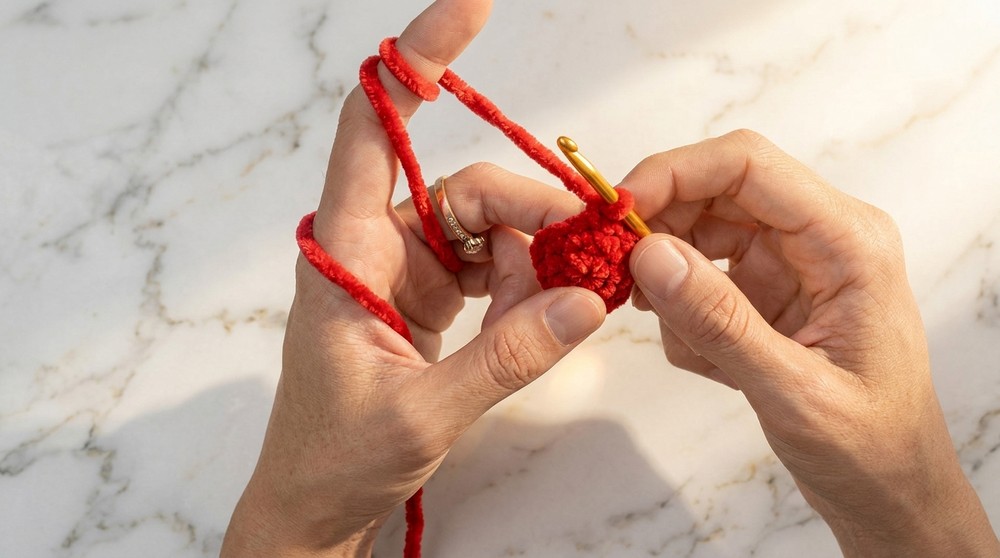 Crochet Mini Plush Heart Pattern 2