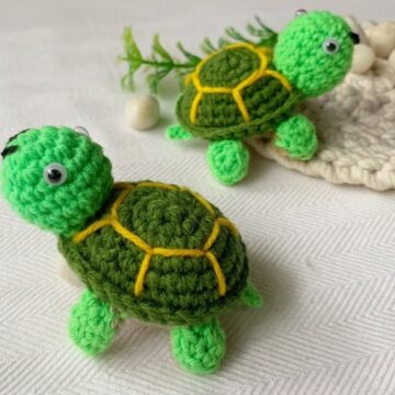 Crochet Mini Turtle Amigurumi Pattern 7