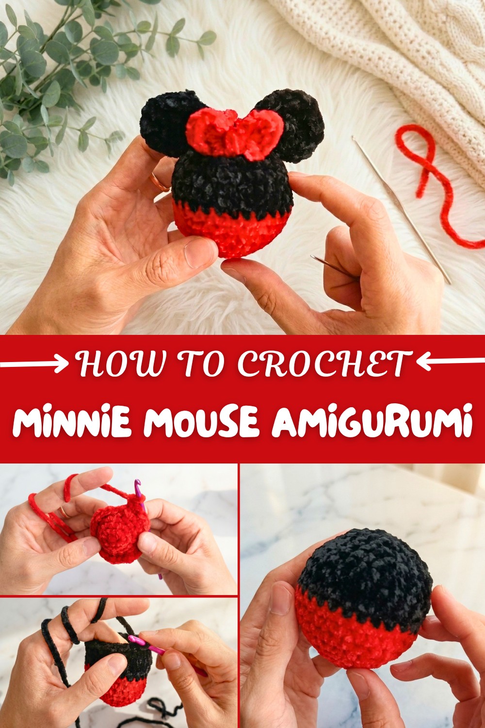 Crochet Minnie Mouse Amigurumi Pattern