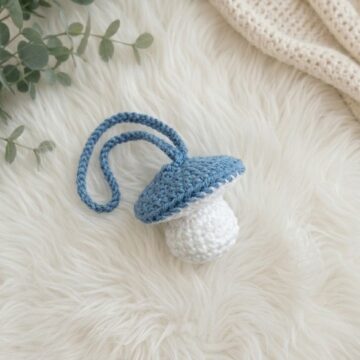 Crochet Mushroom Bag Charm Pattern 6
