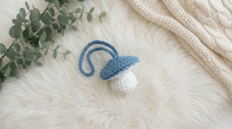 Crochet Mushroom Bag Charm Pattern 6