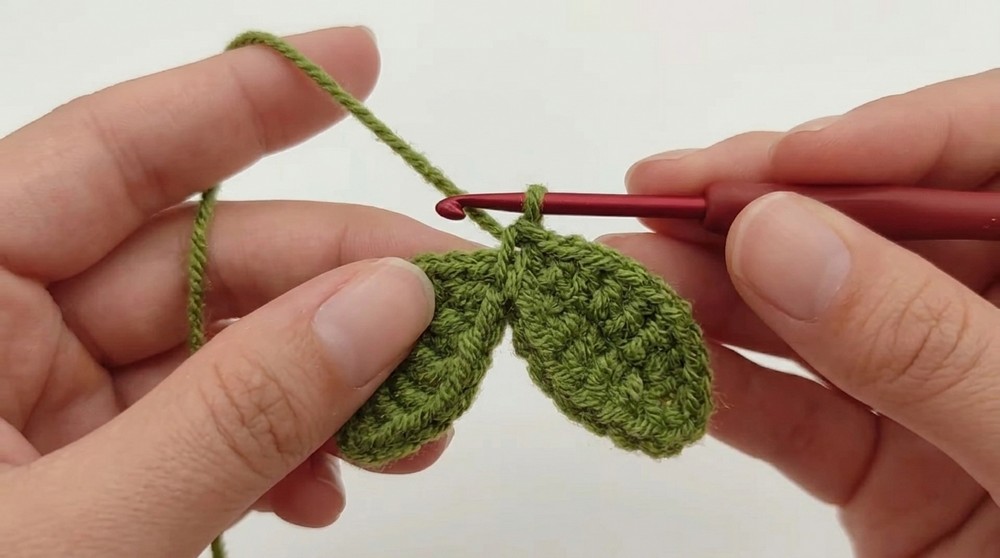 Crochet Peach Keychain Pattern 5
