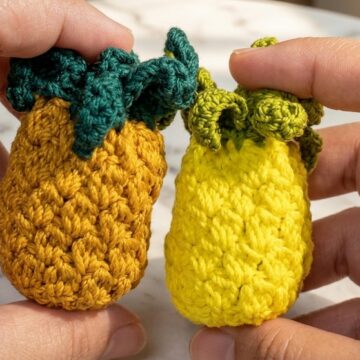 Crochet Pineapple Keychain Pattern 6