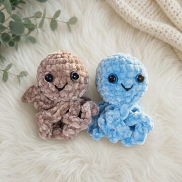 Crochet Plush Baby Octopus Pattern 6