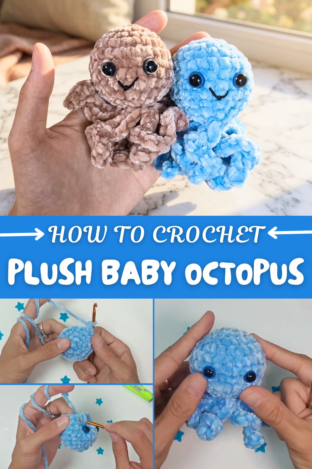 Crochet Plush Baby Octopus Pattern