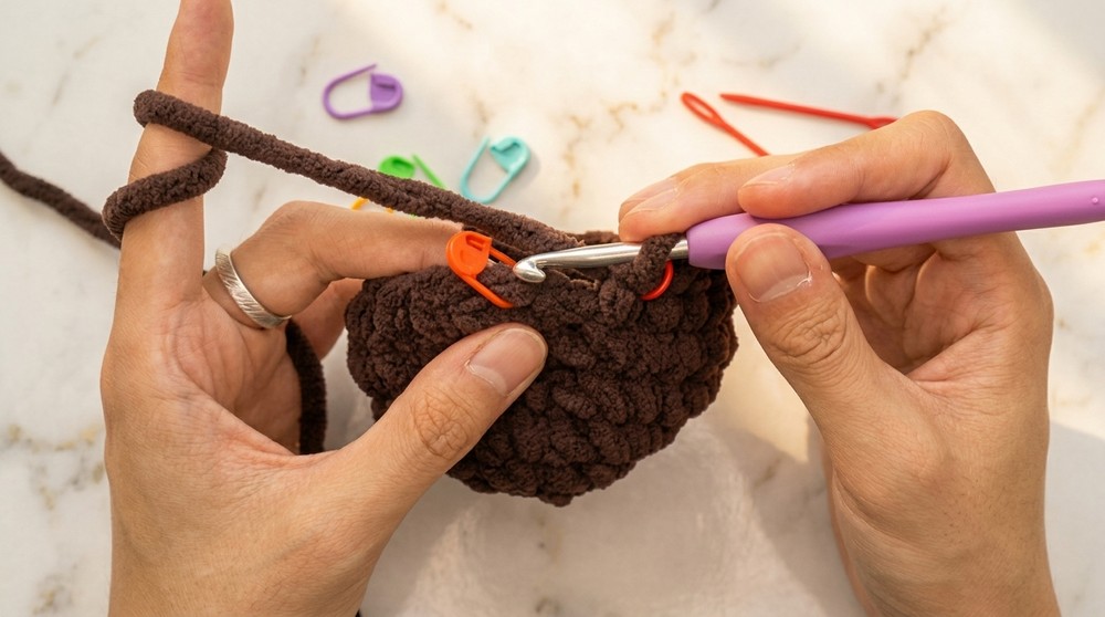 Crochet Plush Bear Head Pattern 3