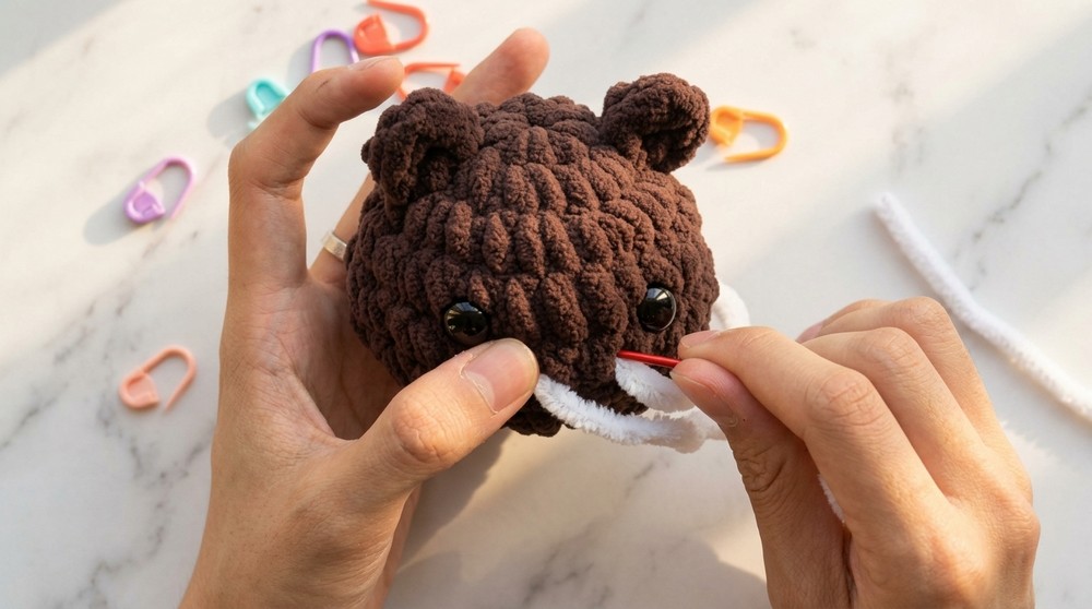 Crochet Plush Bear Head Pattern 5