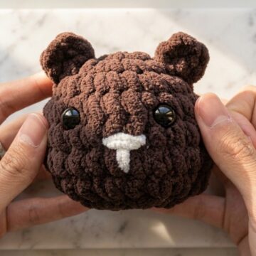 Crochet Plush Bear Head Pattern 7