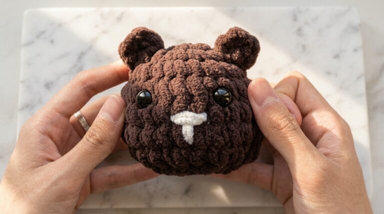 Crochet Plush Bear Head Pattern 7