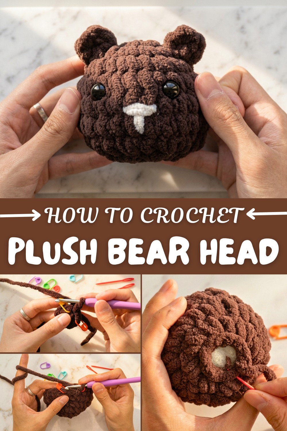 Crochet Plush Bear Head Pattern